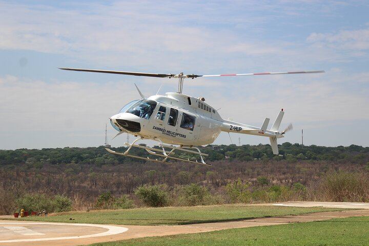 15 Minute Victoria Falls Helicopter Flight in a Bell Long Ranger or Robinson 44, Zimbabwe (7/12)
