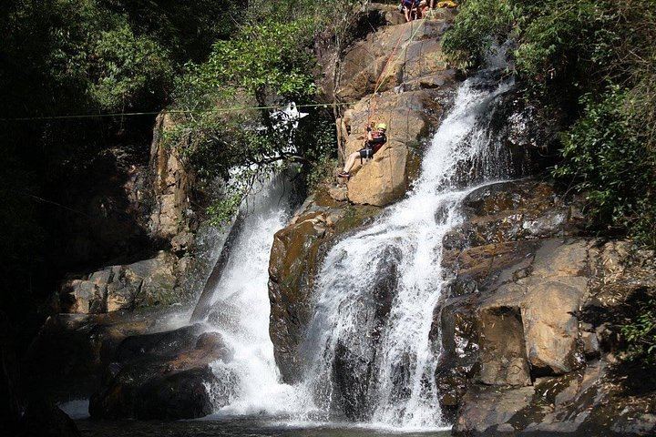 Dalat Canyoning Day Trip: Hotel Pickup, 25 m Abseil, 50 m Zipline and Washing Machine (7/12)