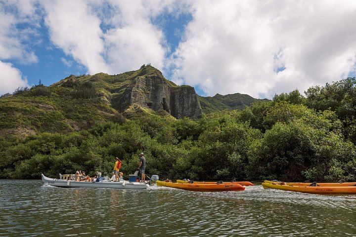 Huleia River Kayak and Hidden Valley Falls Hike from Nawiliwili, Motorized Canoe Return (7/8)