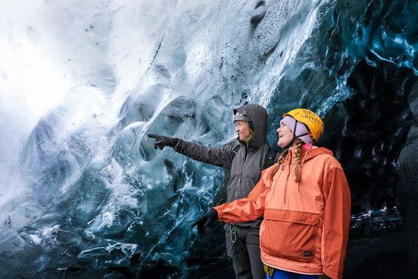 2-Day Vatnajokull Crystal Ice Cave Tour with South Coast Stops and Overnight Stay