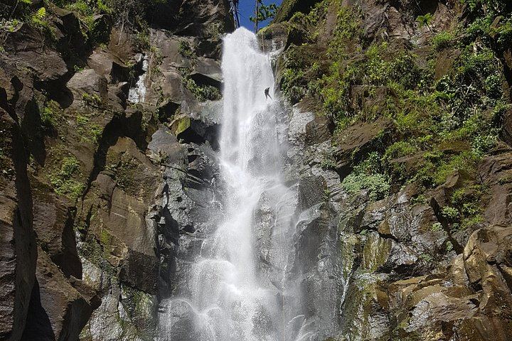 Advanced Waterfall Rappel Canyoning in Dominica with Extreme Dominica (2/6)