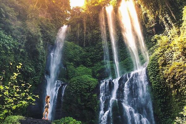 Private Sekumpul Waterfall Trek with Warung Lunch, Handara Gate and Bratan Temple