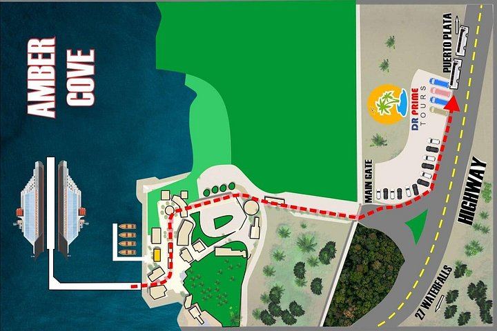 Damajagua 5 Zip Lines and 7 Waterfalls with Lunch, DR Prime Tours, Amber Cove, Taino Bay (11/12)
