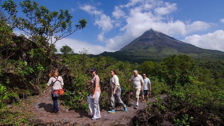 Arenal 1968 Lava Trail, La Fortuna Waterfall, Vida Campesina Lunch and Hanging Bridges (2/12)