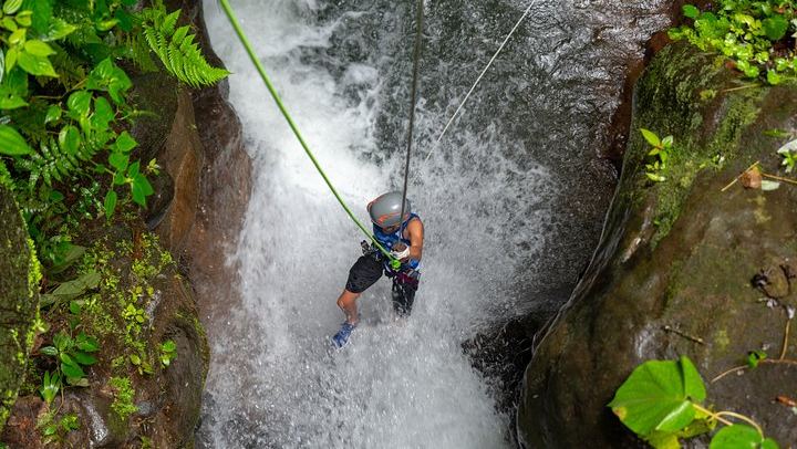 Arenal River Canyon Rappelling with Canopy Lines and Lunch at La Roca Bistró (1/12)
