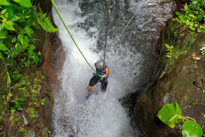 Arenal River Canyon Rappelling with Canopy Lines and Lunch at La Roca Bistró (1/12)