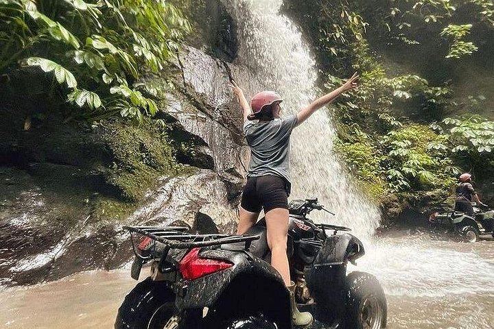 Ubud Quad Bike Ride with Tunnel, Waterfall and Ayung River Rafting Adventure (8/12)