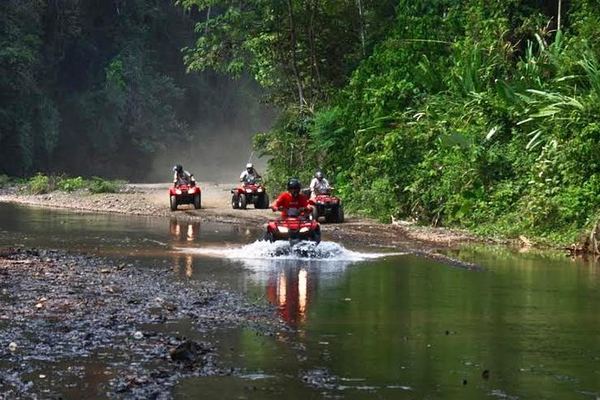 Full-Day ATV Ride from Jaco: Waterfalls, Tulin River Lunch and a Pacific Beach Run