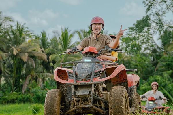 Kuber Bali ATV Ride Through Historic Tunnel and Waterfall near Ubud