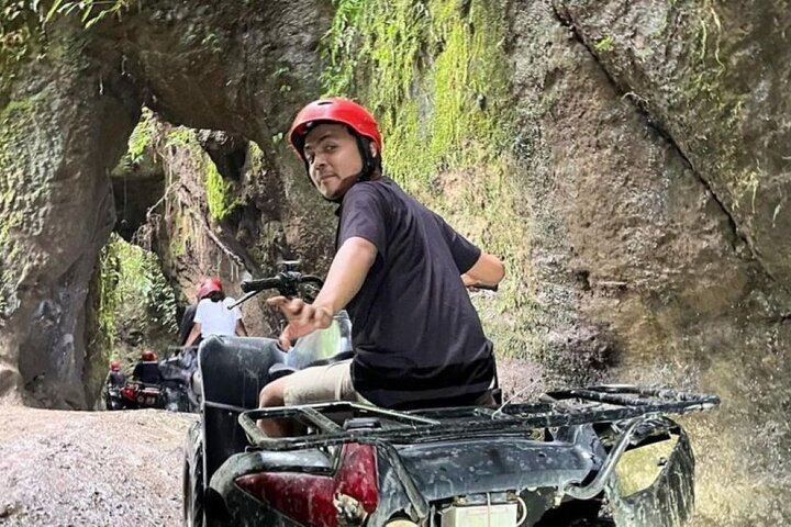 Kuber Bali ATV Ride Through Historic Tunnel and Waterfall near Ubud (1/12)