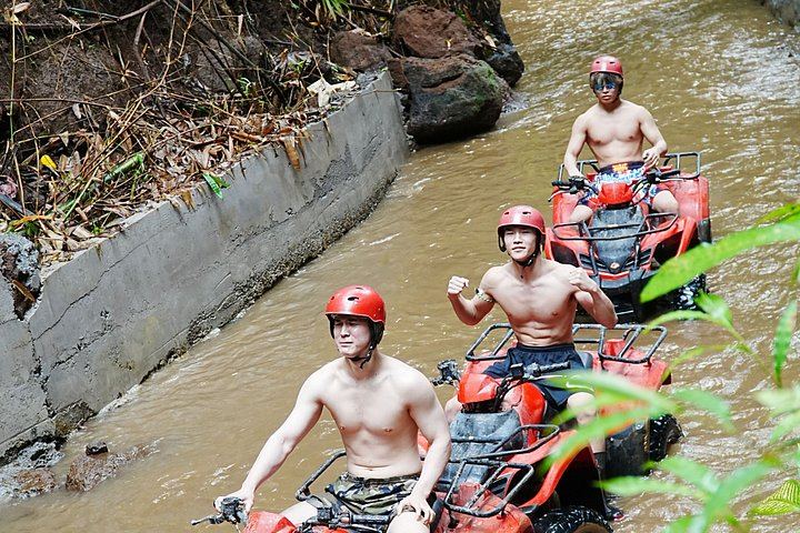 Ubud ATV Quad Ride with Gorilla Cave, Waterfall, River Crossings and Lunch (8/12)