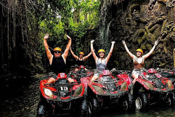 KeepAll Bali Adventure ATV Ride with Gorilla Cave, Waterfall and Pool Access
