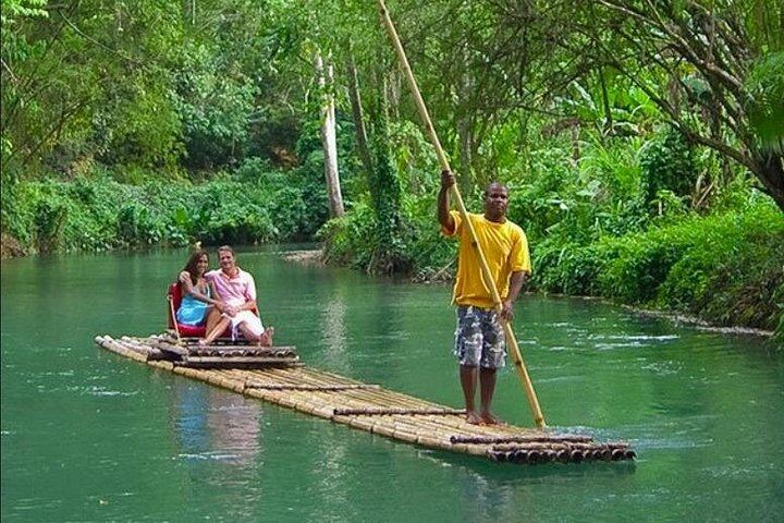 Dunn's River Falls, Blue Hole, Bamboo Rafting and Horseback Ride Day with Jerk Lunch (5/12)