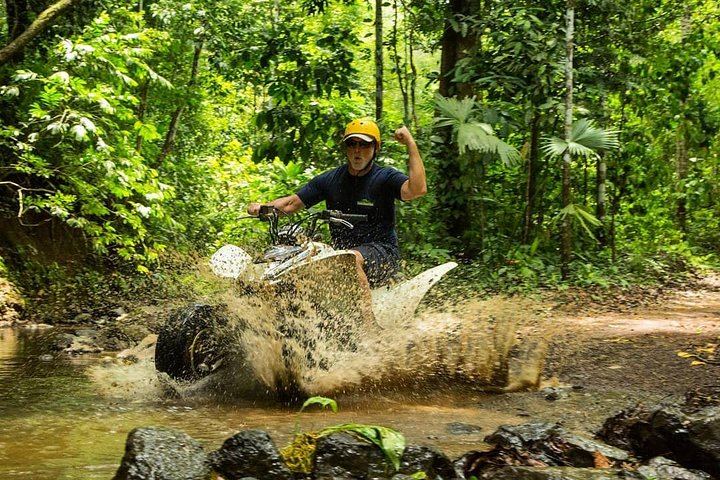 5-Hour Jaco Adventure: ATV, 180-Foot Waterfall Rappel, Zipline and Tractor Ride (1/12)