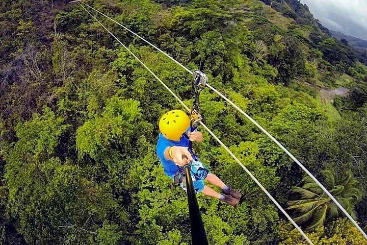 Horseback, 180-Foot El Encanto Rappel and Zipline Day at Ocean Ranch Park, Jaco (12/12)