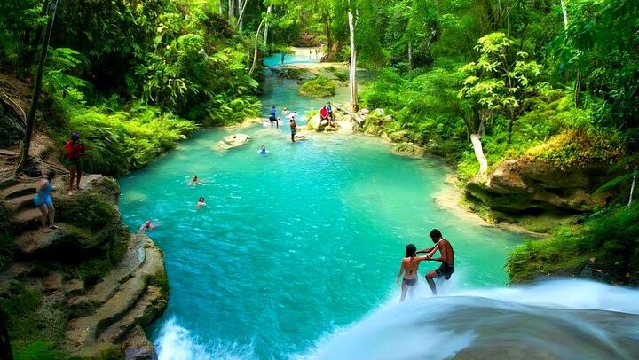 Ocho Rios Blue Hole and Dunn's River Falls Tour with Rum Punch and Optional Lunch Stop (1/12)