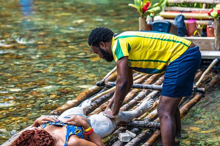 Blue Hole and Rio Nuevo Bamboo Rafting Excursion from Ocho Rios, 3 Hours (1/12)