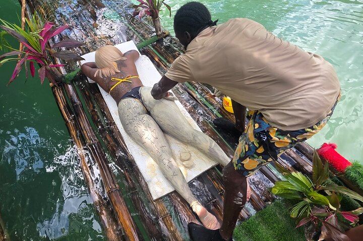 Blue Hole and Rio Nuevo Bamboo Rafting Excursion from Ocho Rios, 3 Hours (10/12)