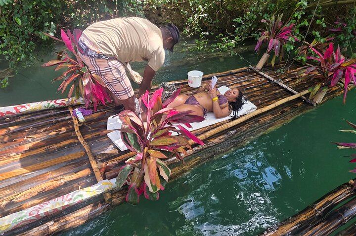 Blue Hole and Rio Nuevo Bamboo Rafting Excursion from Ocho Rios, 3 Hours (12/12)