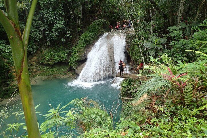 Blue Hole Waterfalls, White River Tubing and Fern Gully Drive from Ocho Rios (7/12)