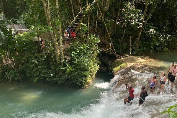 Blue Hole, Fern Gully and Green Grotto Caves Tour from Montego Bay and Falmouth