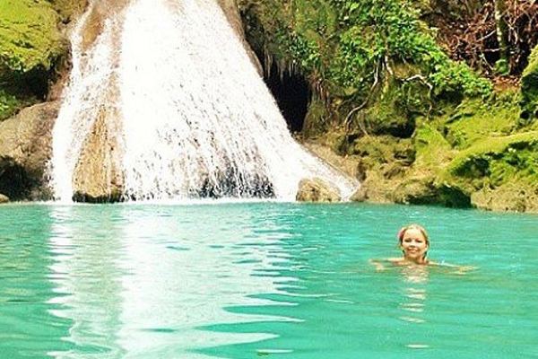 Blue Hole Waterfall Hike and 25 Foot Cliff Jump from Ocho Rios, Up to 4 Guests