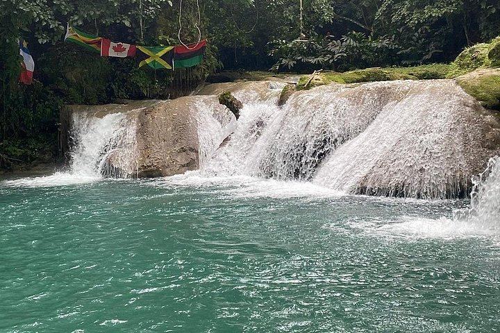 Private Montego Bay Day Trip to Blue Hole and Dunn's River Falls with Bauxite Plant Views (10/12)