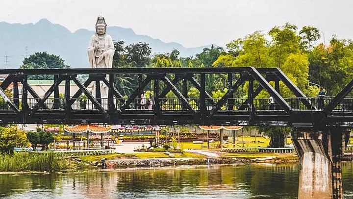 Private Hellfire Pass, Death Railway Walk and Erawan Falls Day Tour from Bangkok (3/8)