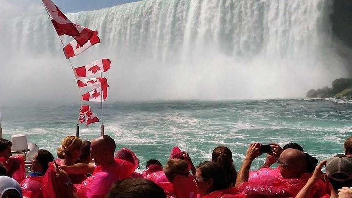 Niagara Falls Canadian Side Tour with Ontario and New York Hotel Pickup, Boat, Skylon (1/12)