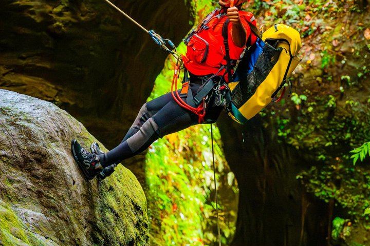 Extreme Dominica Half-Day Canyoning: Rainforest Gorge, Falls and Pools (2/9)