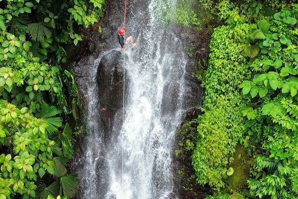 Pocosol Forest Canyoning and Waterfall Rappelling with Lunch near Arenal