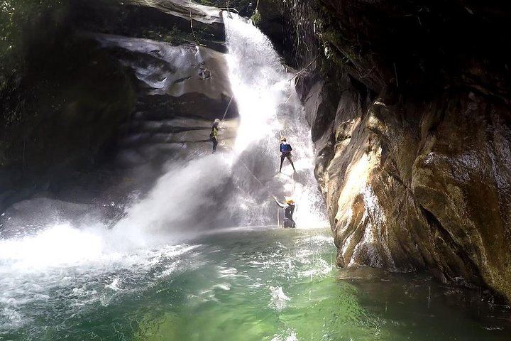 El Chispero Canyoning in San Carlos: Waterfall Jumps and Natural Slides (1/6)