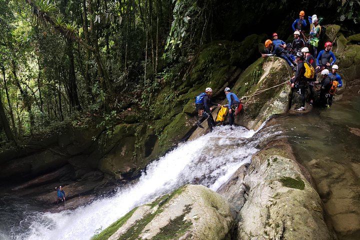 El Chispero Canyoning in San Carlos: Waterfall Jumps and Natural Slides (2/6)
