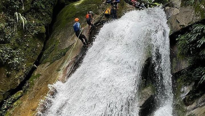 El Chispero Canyoning in San Carlos: Waterfall Jumps and Natural Slides (3/6)