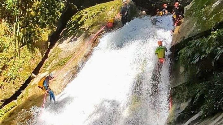 El Chispero Canyoning in San Carlos: Waterfall Jumps and Natural Slides (4/6)