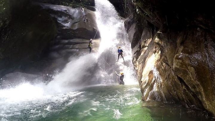 El Chispero Canyoning in San Carlos: Waterfall Jumps and Natural Slides (1/6)