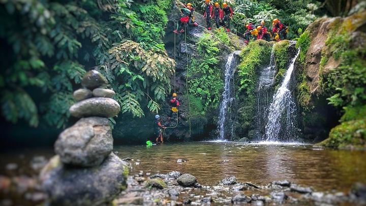Ribeira dos Caldeirões Canyoning in Sao Miguel, Regular or Private Departure (4/5)