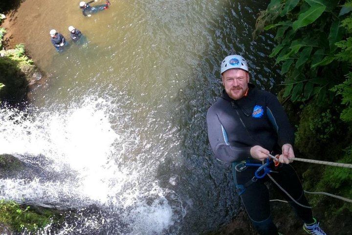 Small-Group Canyoning in Ribeira dos Caldeirões with Extra Rappel and Stream Return (3/3)