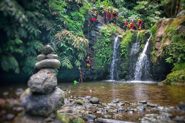 Ribeira dos Caldeirões Canyoning in Sao Miguel, Regular or Private Departure (4/5)