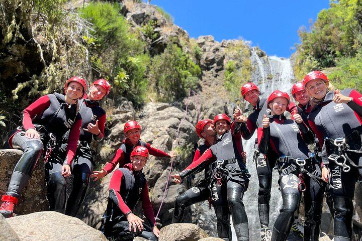 Level 1 Beginner Canyoning in Ribeira das Cales: Six Waterfalls and a 15 m Abseil (4/12)