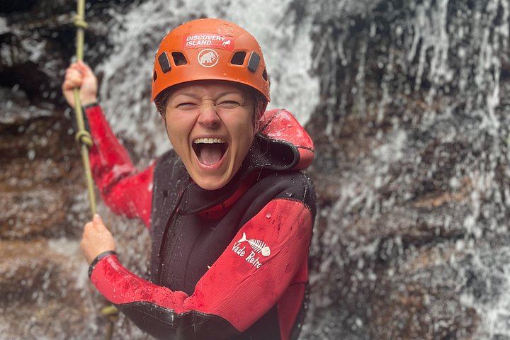 Level 2 Canyoning in Ribeiro do Cidrão: Technical Descents Through Narrow Gorges (11/12)