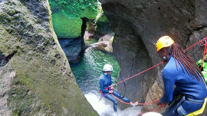 Small-Group Canyoning in Dominica with a Qualified Guide, Beginners to Athletes (3/12)