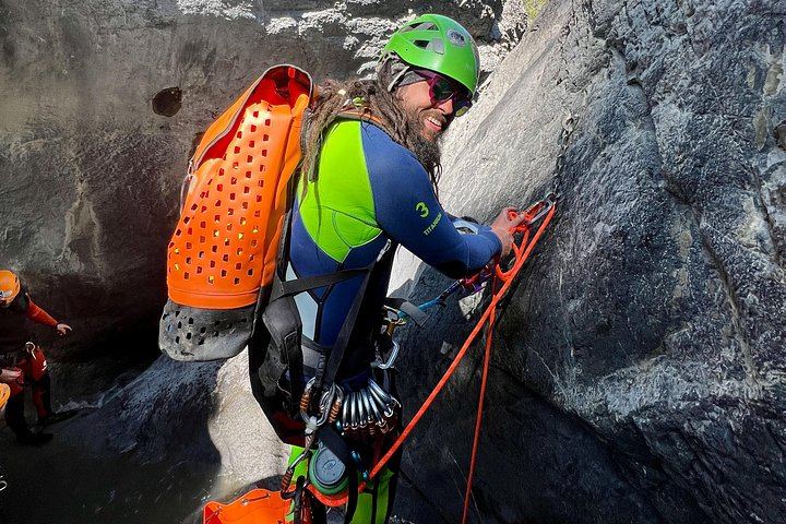 Heart Creek Canyon Half-Day Canyoning for Beginners: Rappels and Waterfall Slide (6/9)