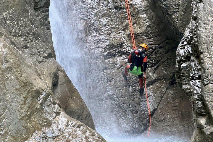 Heart Creek Canyon Half-Day Canyoning for Beginners: Rappels and Waterfall Slide (7/9)