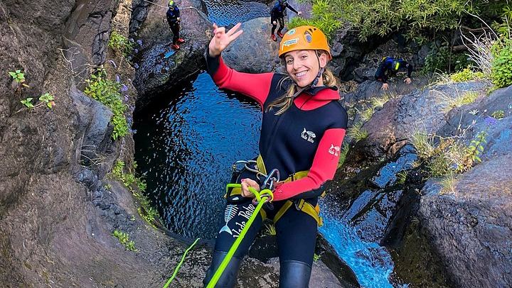 Level 2 Canyoning in Ribeira do Cidrão: Madeira Central Mountains, Pools and Rappels (1/8)