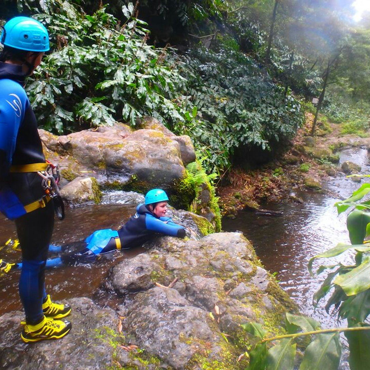 Ribeira dos Caldeirões Canyoning Day with Tea Plantation Stop and 5 m Jumps (2/5)
