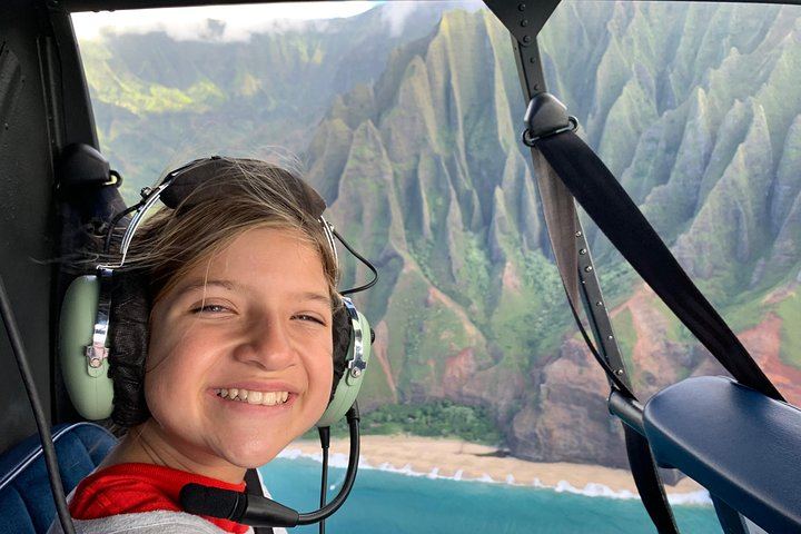 Kauai Private Doors-Off Helicopter Flight to Jurassic Falls, Waimea Canyon, Napali Coast (7/12)