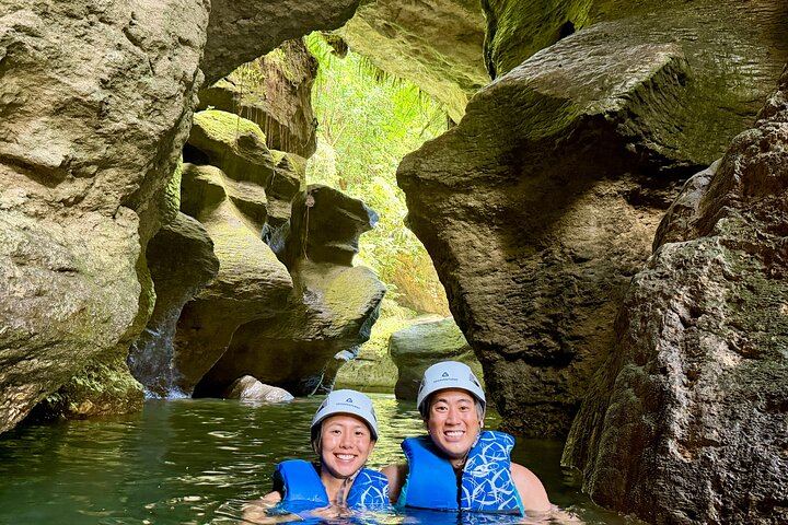 Charco Azul Canyon Cave Adventure and Hidden Waterfall, Arenales Caves (1/12)