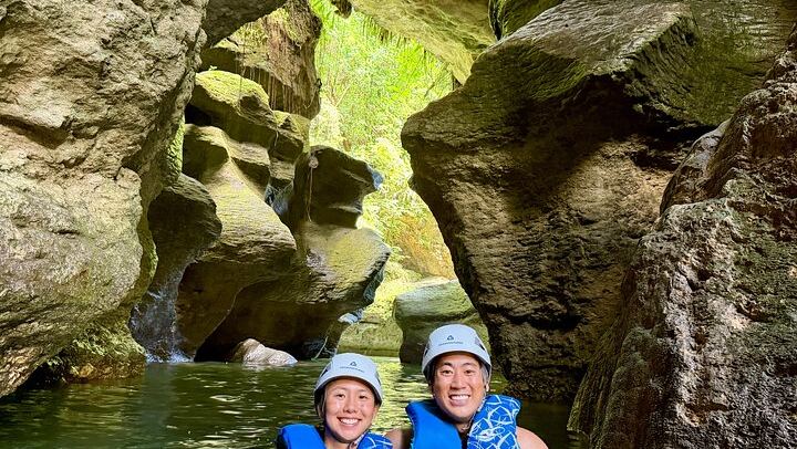 Charco Azul Canyon Cave Adventure and Hidden Waterfall, Arenales Caves (1/12)