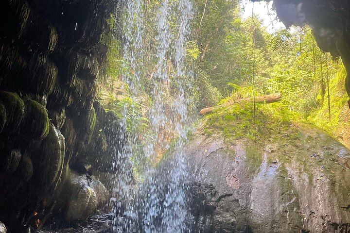 Charco Azul Cave, Waterfall and River Day Trip with 8 to 27 Foot Cliff Jumps (8/12)